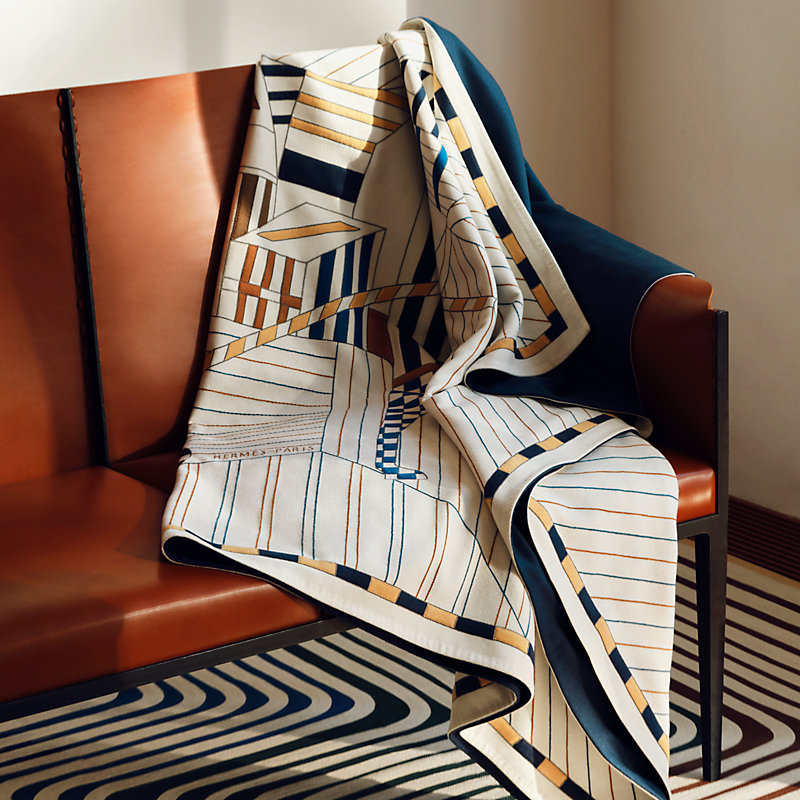 Cheval au Faubourg blanket | Hermès USA